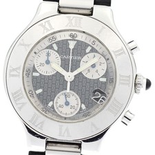 Avec ceinture Cartier W10125U2 Chronoscaph Date Quartz Homme