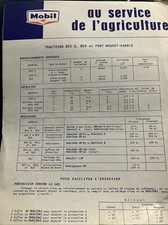 Ancien Schéma Graissage Tracteur Mobil agriculture 820D Pony Massey Harris