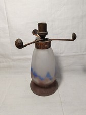 G. V. De Croismare Sous Muller 1910-1920 Pied De Lampe Pate De Verre
