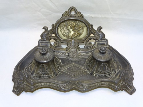 Encrier art nouveau - -,