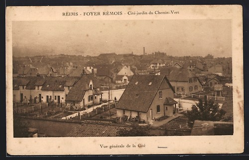 Cpa reims vue générale de - vue,