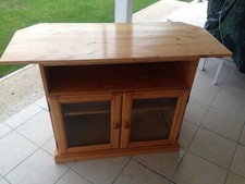 Meuble angle pin massif - tv,