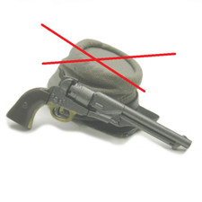 1/6 Battle Gear Toys 856 01 Army Colt Revolver 1860 Poignée Marron USCW