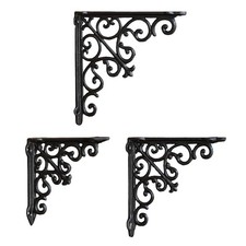 Support D'Étagère Équerre Murale Console Décorative et Renfort D'Angle En