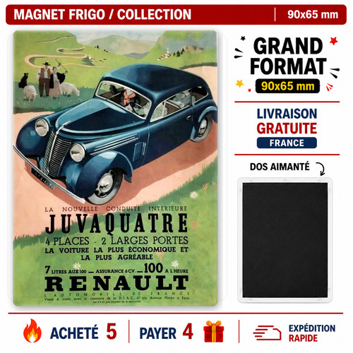 Magnet frigo renault juva - magnet, 4