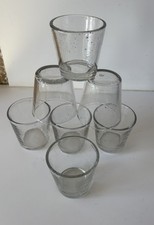 7 Verres Lumignons en verre