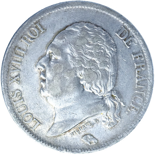 Louis xviii francs 1816 - louis,
