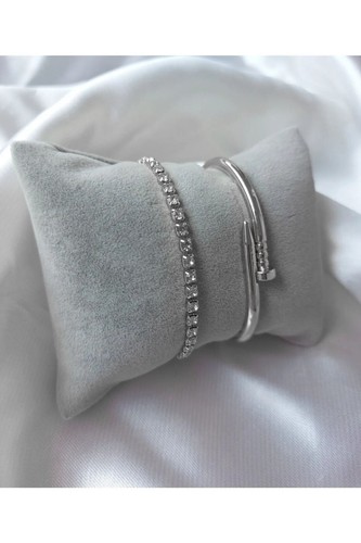 Bracelet manchette plaqué