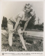 SEXY BARBARA ROSCOE SCHOOL FOR SCOUNDRELS  1960 PHOTO ORIGINAL #3 BUSTY LEGGY