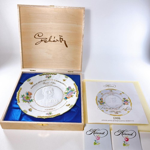 Assiette herend 1998 franz - assiette,
