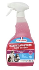 Nettoyant désinfectant odorisant SANITERPEN cage rongeur volière panier litière 
