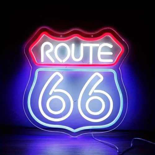 Enseigne néon route led - 66,