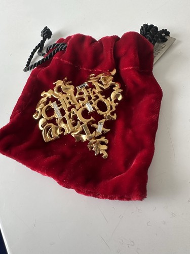 Superbe broche christian - broche,