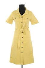 Robe en coton jaune Leon & Harper XS