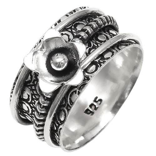 Bague toupie argent pour - bague,