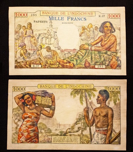 1938 1000 francs tahiti - -,