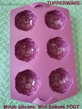 TUPPERWARE  MOULE SILICONE à Gâteaux Formes MINI BALLONS FOOT COLLECTOR