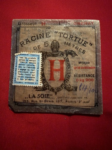 Sachet racine tortue soie avec - tortue,