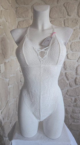 Body croisé échancré - , en