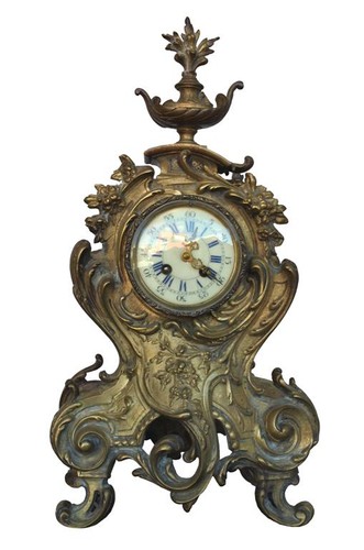Pendule cheminée bronze - pendule, en