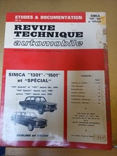 Revue Technique Automobile SIMCA 1301  1501 ET SPECIAL Berline Break jusque 1972