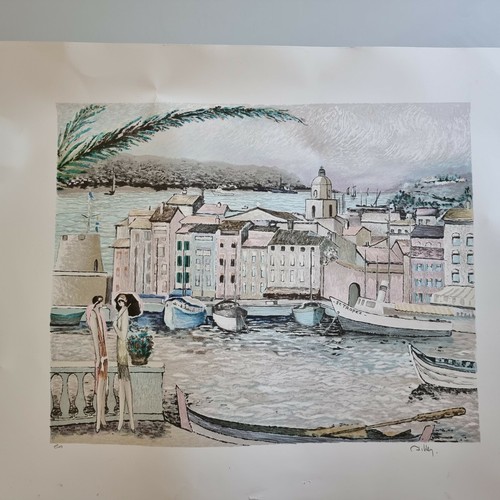 Lithographie saint tropez - saint,