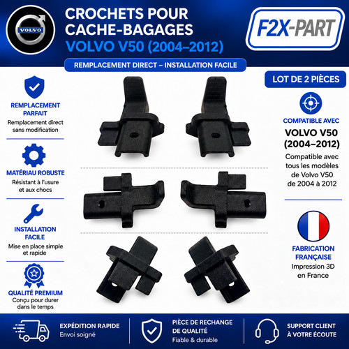 Crochets pour cache bagages - crochets,