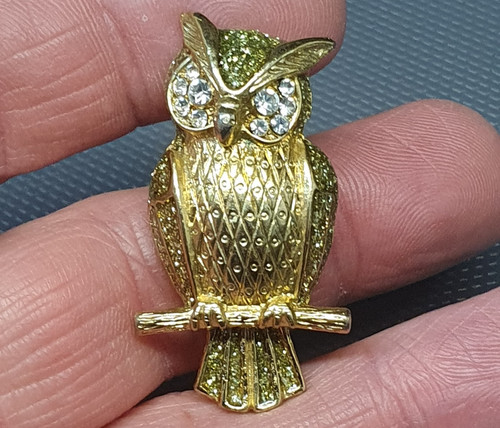 Bijoux broche hiboux - -,