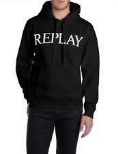 Replay Sweat À Capuche Pour Hommes BRUSHED FLEECE - Coupe Régulière En Coton