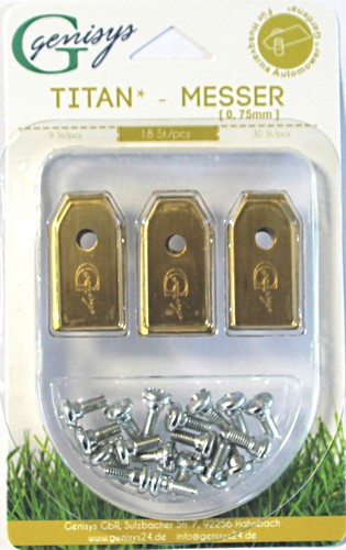Lames rechange titan - 18,