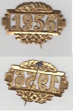 INSIGNE EPINGLETTE DE CONSCRIT CLASSE 1956