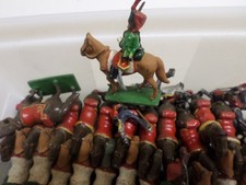 25 chevaux et cavaliers napoléon waterlo hussards 8eme rgt Prince August