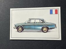 Carte PANINI L’Histoire De L’Automobile 1973 N.196 SIMCA type 1501 France