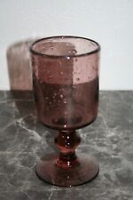grande coupe ou verre, en verre soufflé bullé style Biot