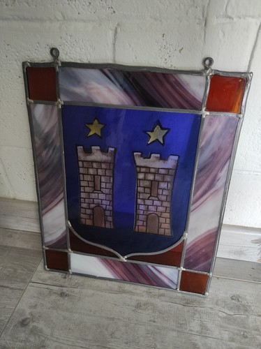 Grand vitrail avec tours - 2,
