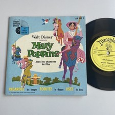 Livre disque 7 " MARY POPPINS - Walt Disney  - 33 RPM 1967 DISNEYLAND LLP 302 F