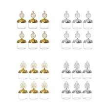 6x bocaux à bonbons clair Mini boîte boîte à bonbons pour comptoir cuisine