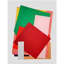 "Papiers découpés" Collage/Papier  Signé JLP   Oeuvre Unique / 38x28 cm