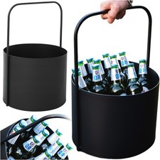 Porte-bouteilles acier noir -