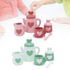 Silicone Tea Set Playset Kitchen Table Volisses pour la maternelle