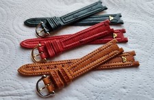 Bracelet de montre VINTAGE Profilé 6 mm Maurice LACROIX cuir  AUTRUCHE 14mm