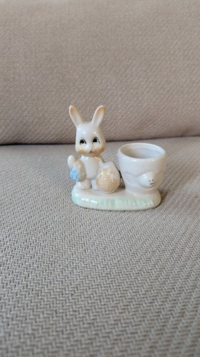 Coquetier lapin céramique
