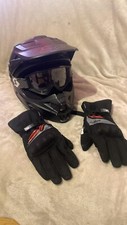 casque motocross Fox + Lunette Scott + Gants