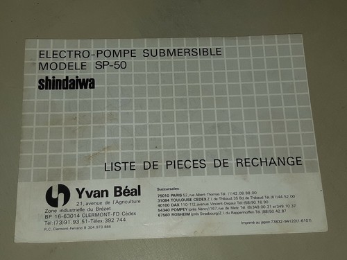 éclaté pieces pompe eau - pompe,