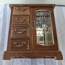 Vintage Wooden Jewelry Box
