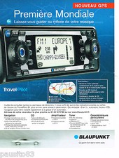PUBLICITE ADVERTISING 065  2004  BLAUPUNKT  auto-radio  TRAVEL PILOT GPS