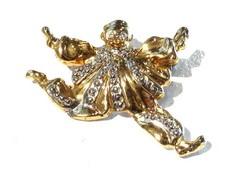 Broche alliage doré broche