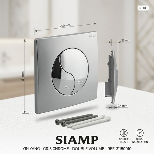 Plaque commande wc siamp - de,