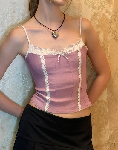 Motel haut corset alexa rose - haut,