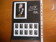Bloc Collector. Johnny HALLYDAY. 10 timbres autoadhésifs. Tour 66. 2009. Neuf **